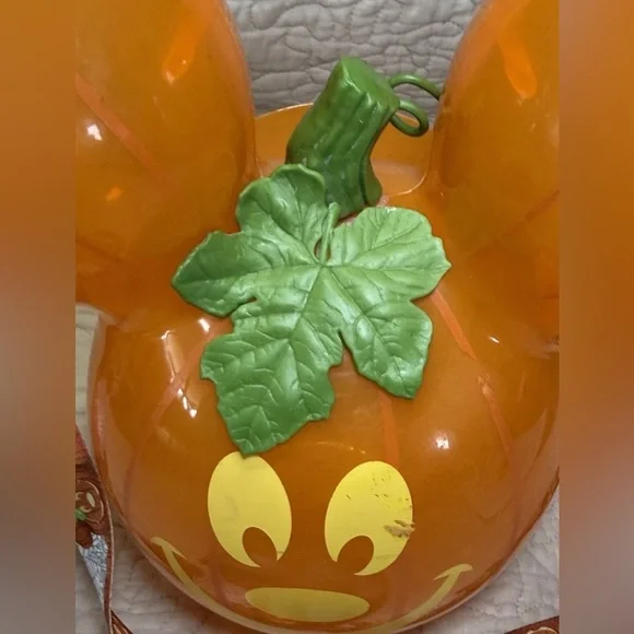 Disney World Mickey Mouse Balloon Pumpkin Popcorn Bucket Halloween DISNEY PARKS - Picture 2 of 9